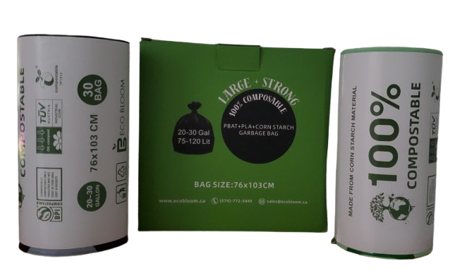 Eco Bloom compostable bag packaging